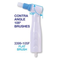  Premium Plus Disposable Prophy Angle Brushes Latex-Free (100 pcs) - Flat, 105°